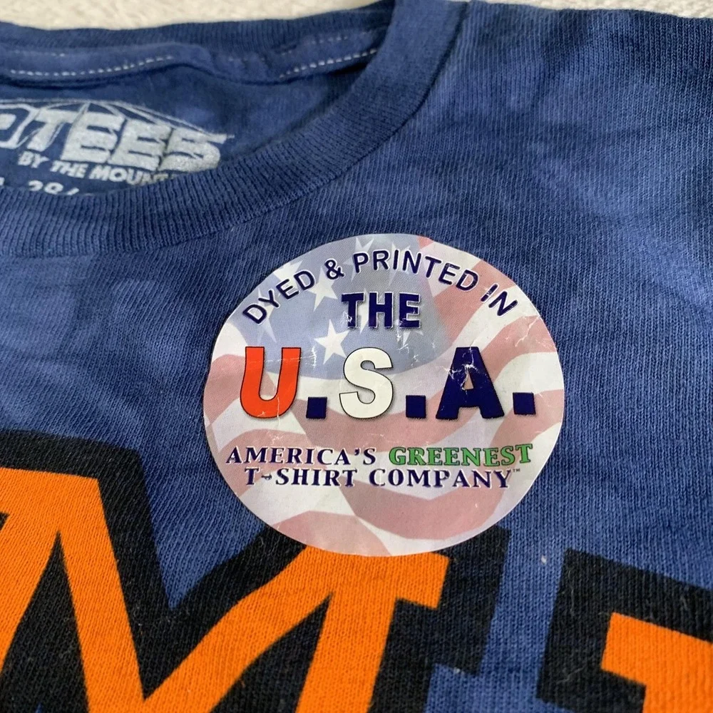 3DTEES By The Mountain Shirt Mens Medium Blue Hump Day Camel Graphic Tee Funny - Picture 3 of 8